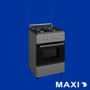 Maxi Gas Cooker 60x60 CM (4) Burners Black & Grey (BASIC) TECH