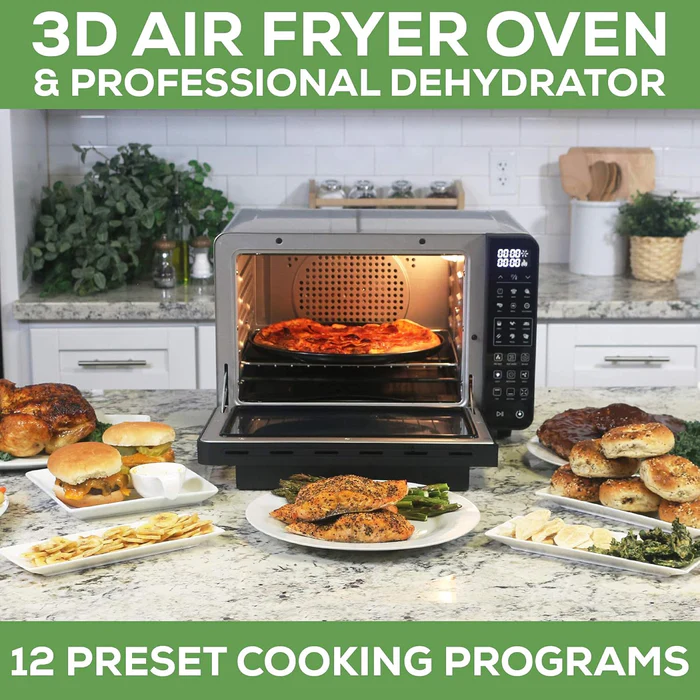 All in one Large Capacity Professional Dehydrator & Air Fryer Oven -25Q - Image 2