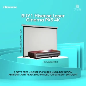 Hisense Laser Cinema TV 80-150 Inch Projection Size PX3 4K Smart TECH