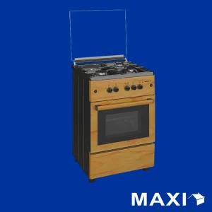 Maxi Gas Cooker 60x60 CM (3+1) Burners IGL Wood