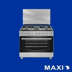 Maxi Gas Cooker 60x90 CM (4+2) Burners Black & Grey