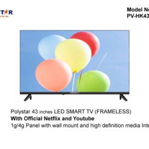 POLYSTAR 43” SMART Ultra HD TV TECH